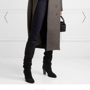 Vince | Black Suede Knee-High Boots